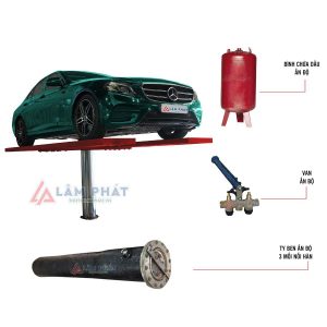 cầu nâng 1 trụ Ấn Độ loại 2 lắp đặt âm nền lp-5006